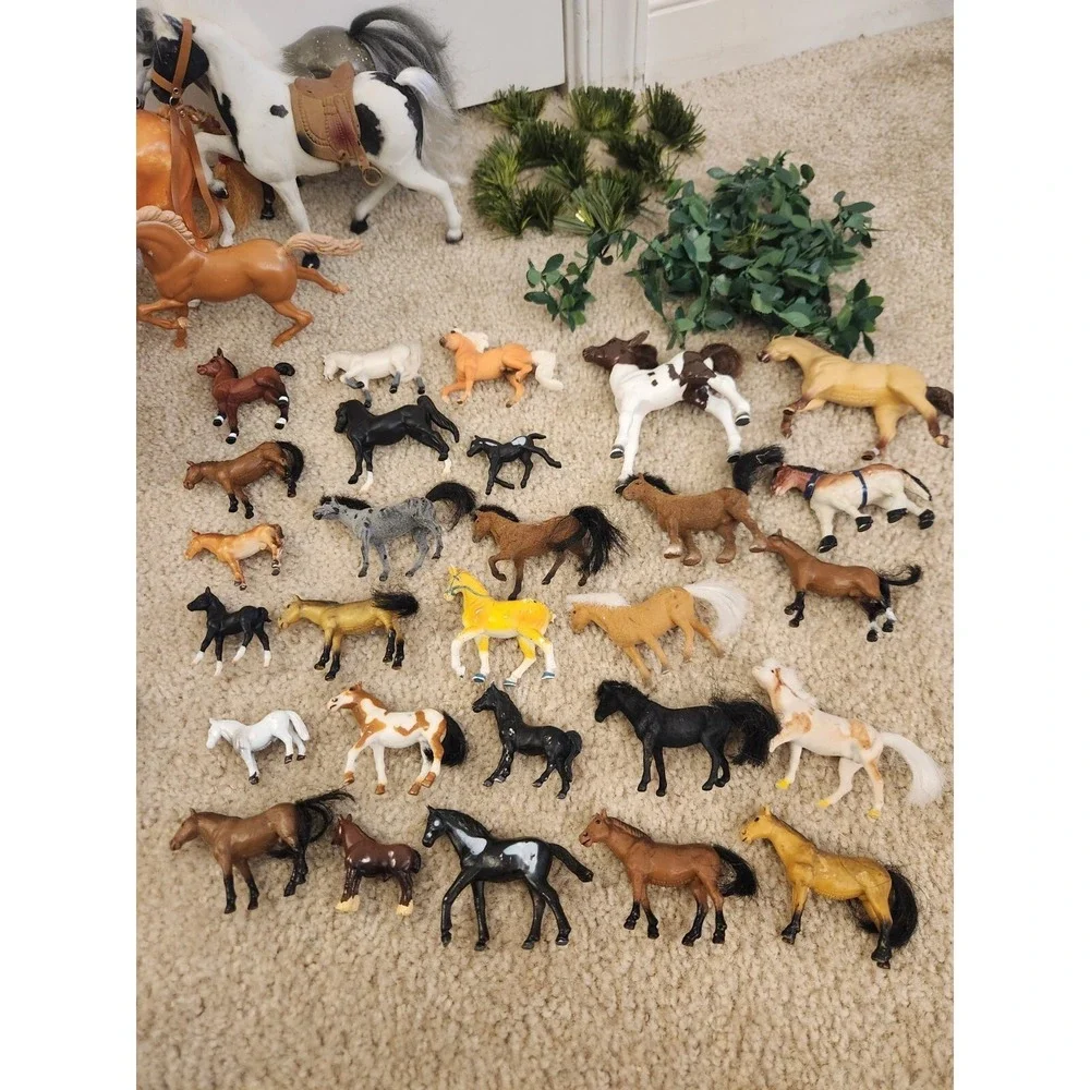 Huge‎ Vintage Horse Playset Toys Dolls Accessories Fence Barbies Girls